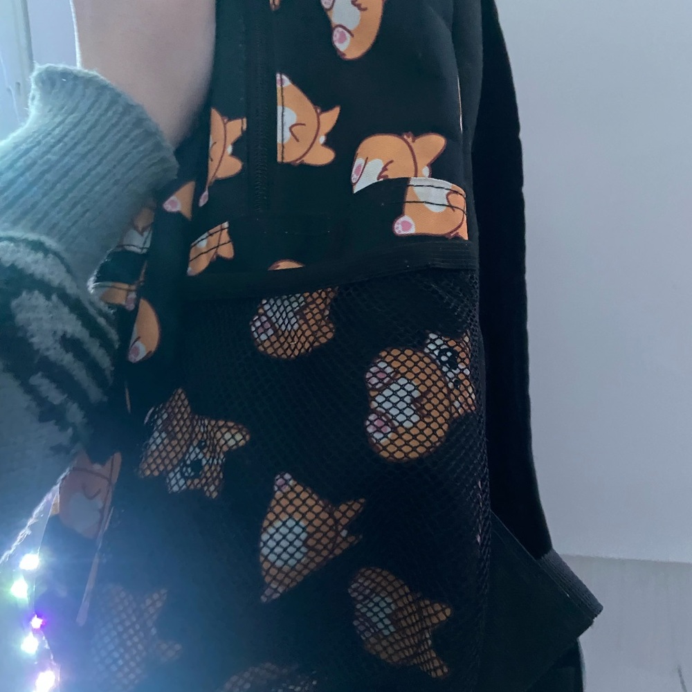 ☾.݁ᛪ༙ Cute Corgi Butts Print Backpack - Picture 7 of 11